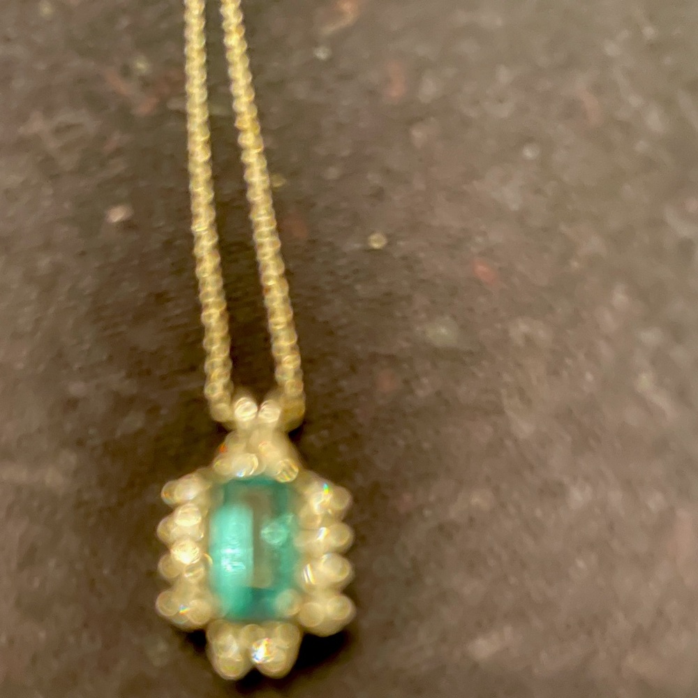 Columbia Emeralds and Diamonds earrings and necklace